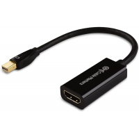 Cable Matters Mini DisplayPort to HDMI Adapter (Mini DP to HDMI) in Black - Thunderbolt and Thunderbolt 2 Port Compatible